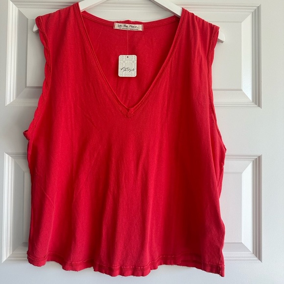 Free People Dreamy Tank in Ignition NWT - Picture 5 of 12